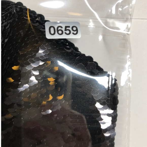 SKIMS Sequin String Thong Onyx Black NWT Size 3X - Picture 7 of 7